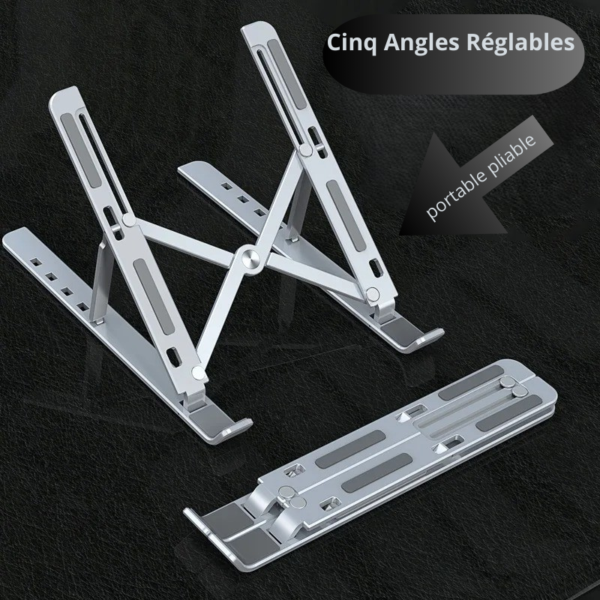 Support en aluminium pour ordinateur portable