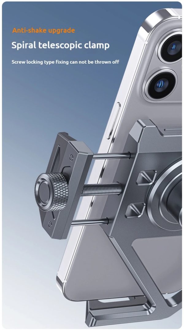 Support de téléphone en alliage d'aluminium pour vélo