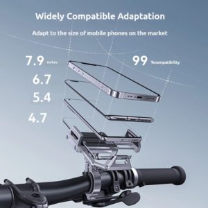 Support de téléphone en alliage d'aluminium pour vélo